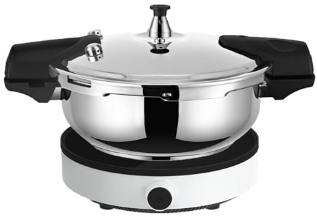 Petit autocuiseur en acier inoxydable, 2 litres, ustensiles de cuisine en acier inoxydable pour cuisine, restaurant, camping en plein air