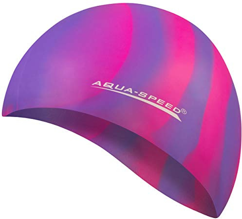 Aqua Speed Bunt Set - Gorro de baño + Pequeño Toalla de Microfibra | Gorra de natación | Unisexo | 10. Colorido / 62