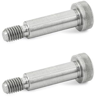 Ganter Normelemente ISO 7379-8-M6-20-NI 7379-8-M6-20-NI-Edelstahl-Passschrauben mit Bund, Silber, Länge l1: 20mm, 2 Stück