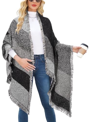 heekpek Bufanda Para Mujer Caliente Mantas Tartán Bufanda Pashmina Larga Enrejado Mantón Invierno