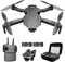 tech rc Drohne mit Kamera HD 1080P mit Tragetasche für Erwachsene für draußen RC Quadrocopter Faltbar Drone Ferngesteuert 2 Akku 26 Min. lange Flugzeit WLAN Foto Live Videoübertragung für Anfänger