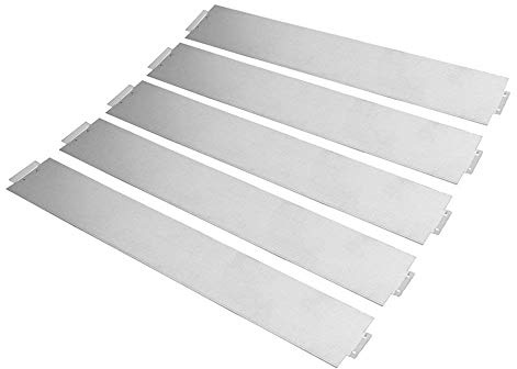YUENFONG 50 m rabattkant metall galvaniserad rabattkant rabattkant klippkant trädgård gräns paalisad trädgårdsdekoration 100 cm x 18 cm (L x H), 50 stycken