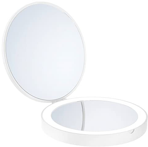 Reise Kosmetikspiegel Smedbo FX327 Weiss 120mm