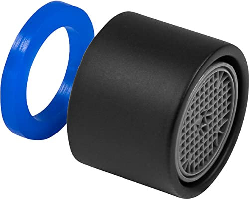 Cornat Strahlregler M22 x 1 IG - Black Edition - Innengewinde - Passend für handelsübliche Armaturen - Matt-schwarze Optik - Aus Messing gefertigt/Luftsprudler/Mischdüse / TEC307908