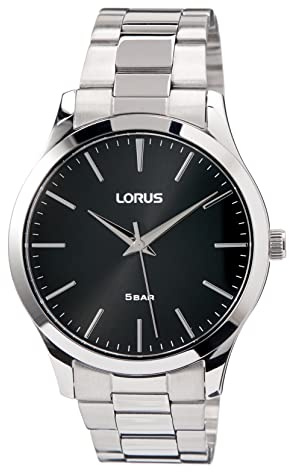 Lorus Herren-Uhr Quarz Edelstahl mit Metallband RRX63HX9