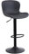 Youhauchair Barhocker, Barhocker Höhenverstellbar aus PU-Leder, wasserdicht und verschleißfest, Hocker mit Rückenlehne und Fußstütze, Drehbarer bar Stool, modern, schwarz
