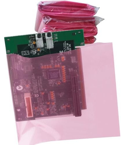 100-Pack 15x18 Inch 4 Mil Pink Anti-Static Flat Poly Bags - 100 Count Bulk Case for ESD Protection, Electronics Packaging & Static-Sensitive Components Storage- Heavy Duty Bag