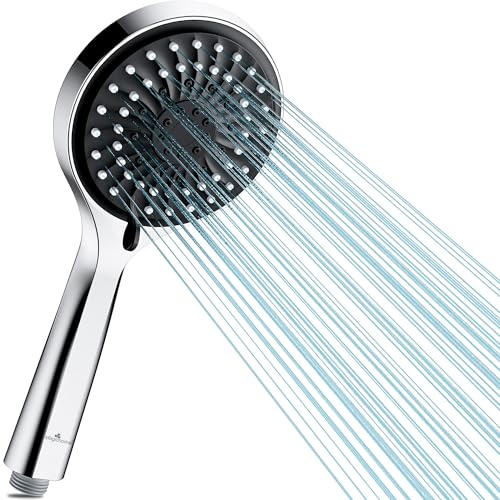 Magichome Duschkopf Wassersparend 5 Strahlarten, Hochdruck Handbrause Duschkopf Wassersparend Groß Sparduschkopf