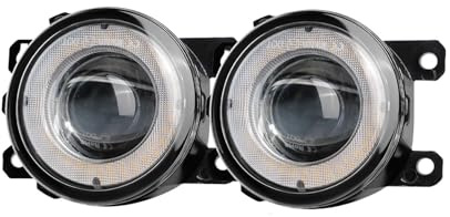Fari Fendinebbia Anteriori Per Suzuki Per Jimny JB64 JB74 2018-2023 2 Pezzi H11 Fendinebbia LED Angel Eye DRL Luci Diurne 30W Faro Fendinebbia Anteriore(White and Blue)