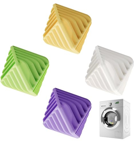 Boules de Séchage pour Sèche-Linge | 4 Pièces de Boules de Lavage pour les Vêtements,Adoucissant Anti-Statique pour Linge - Pour Usage Lavage Séchage Salle De Bain Voyage Appartement Maison Dortoir Hô