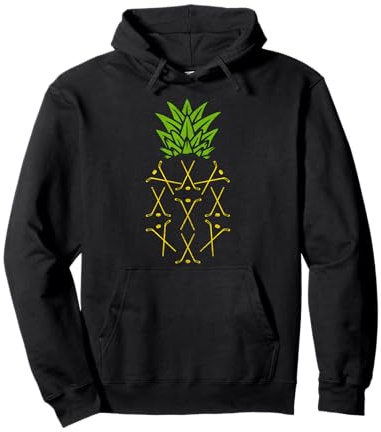 Maglietta da Hockey Giovanile per Ragazzi e Uomini, Hawaii Ananas Hockey su Ghiaccio Felpa con Cappuccio