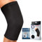 Von Ärzten Entworfen, Knie Bandage, Dehnbare Kniestütze, Kniebandagen für Linderung bei Arthrose, Sehnenentzündung, Verletzung, Kniebandage Männer/Damen, Einzelstück, Schwarz, 4XL