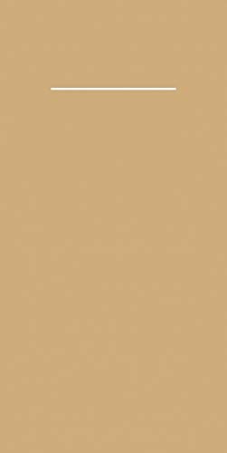 Mank Airlaid Besteckservietten Uni | 40 x 40 cm | 1/8-Falz | Premium Einweg-Serviette | saugstark | Basic | 75 Stück (Naturbraun)