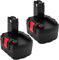 Exemoro 2X 14.4V 3.0Ah Ni-MH Batteria per Bosch 14.4V Batteria BAT038 BAT040 BAT041 BAT140 BAT159 2607335275 2607335533 2607335534 2607335711 2607335465 Utensile Elettrico Senza Fil