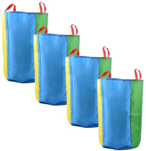 heavenlife 4 Piezas Bolsas para Carreras de Sacos, Sacos para Saltar para NiñOs Adultos, Bolsas de Salto para Fiesta de Cumpleaños Actividades Familiares (S)