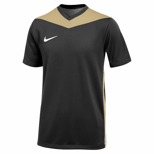Nike FD7438-011 Dri-FIT Park Derby IV T-Shirt Unisex Black/Jersey Gold/White Tamaño XS