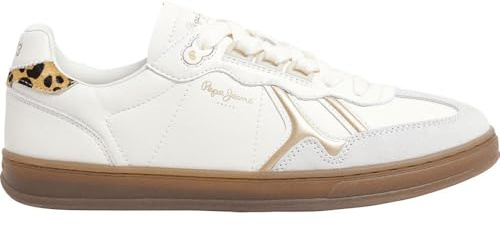 Pepe Jeans Ball Fun Chaussures en Cuir Blanc