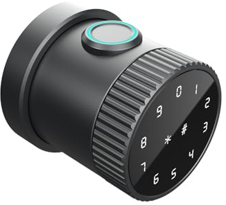 Swokely Blocco a Sfera Intelligente 5 Metodi di Sblocco di Sblocco Impronta Bt Ic Funzione Senza Chiave Senza Chiave per Porta Smart Port per 35-65 Mm Spessore della Porta Home Office