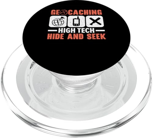 Geocaching High Tech Nascondi e cerca Geocacher Geocache PopSockets PopGrip per MagSafe