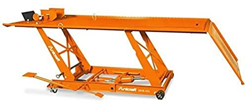 Unicraft Ponte sollevatore moto MHB 455 (portata 480 kg, piattaforma 220 x 68 cm, per ciclomotori/moto/scooter)