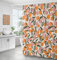 Inshere Duschvorhang aus Polyester, wasserdicht, mit Haken, 183 x 183 cm, maschinenwaschbar, modern, 183 x 183 cm, Pfirsich