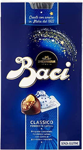 3X Perugina Baci Bijou Classico Chocolates with Extra Dark Chocolate Filled with Hazelnuts 200g