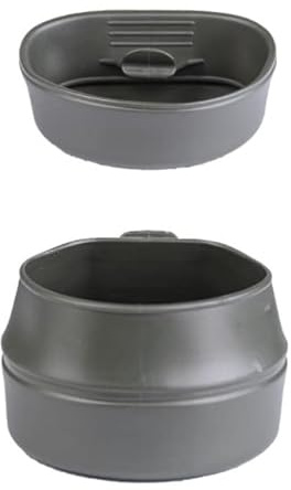 blntackle76 Lot de 2 tasses pliantes en plastique - 200 ml - Pour le camping - Vert olive