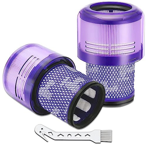 Laukowind 2 Stück Filters für Dyson V11 Absolute Torque Drive Animal, V15 Detect, SV14, SV22 Vacuum Cleaner, Washable Replacement Filter Accessories für Dyson Battery Vacuum Cleaner # DY970013-02