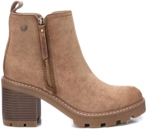 REFRESH - Botín Mujer Taupe - Calzado Cómodo y Versátil - Moda casual - Modelo 17212503 (Talla 39)
