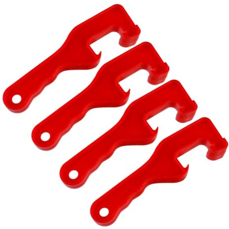 DECHOUS 4pezzi Apriscatole Per Secchi in Plastica Chiave Apertura Del Del Secchio Adatto Per Vernice Alimenti Fertilizzanti Blu