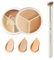 3 In 1 Concealer Palette, 3 Farben Concealer Creme, Full Cover Concealer mit Brush, High Coverage Gesicht Concealer für Wasserdicht Lang Anhaltendes, für Kaschiert Makel, Verfärbungen & Rötungen