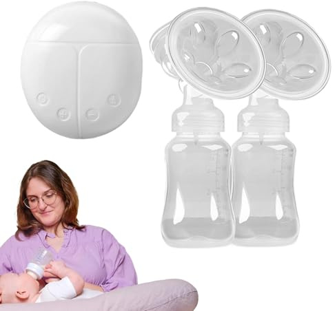 Pompa per latte elettrico, pompa per latte materno, doppia pompa per allattamento elettrica con forte aspirazione | tiralatte portatile, silenziosa per la casa