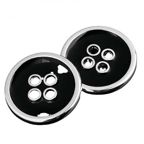 10 PCS Metal Buttons Suit Shirts Coats Sewing Round Retro 4-Hole Buttons for Clothes Decoration Handmaking