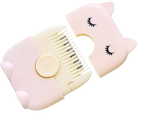 Pettine Rasoio Per Taglio Capelli - Rifinitore Doppie Punte - Accessorio Doppia Faccia Per Frangia Bambini Adulti Ragazze Donne Viaggio