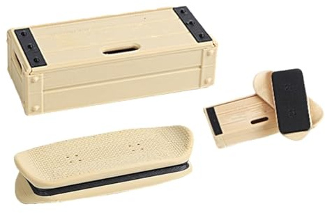 Générique Mini Fingerboard magnétique – Amusant, Anti-Stress et Portable, Mini Fingerboard imprimé en 3D, Obstacles Pro fingerboards (Jaune Sable)