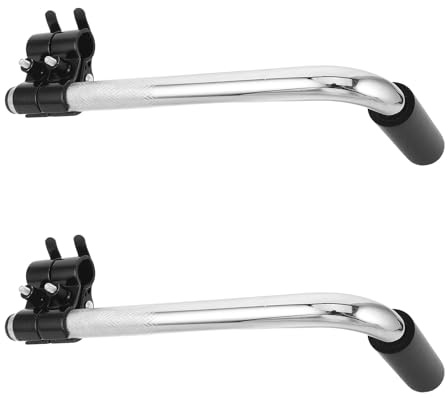Warmhm Wheelchair Handle Extender Stainless Steel 2pcs | Quick Release Clips, Universal Wheelchair Fit, Easy Installation, 2pcs pack