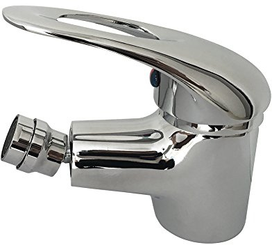 Farnavi Toilet Bidet Faucet with Hot & Cold Water Brass Bathroom Single Hole Sink Mixer Tap, Chrome