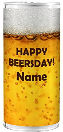 Lustapotheke® Dosenbier zum Geburtstag - Happy Beersday - mit Namen des Geburtstagskindes eine super Geschenk-Idee für alle Bierliebhaber