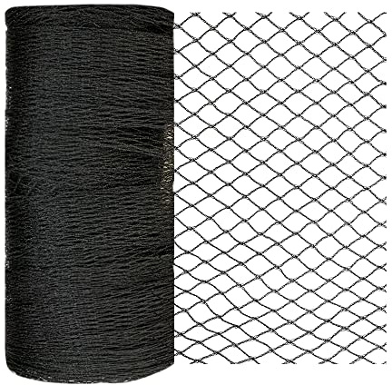 Junkogo Bird Netting 25x50 Ft, 1 in Mesh Heavy Duty Garden Netting Pest Barrier for Plants, Fruit Trees, Vegetables, Extra Strong Woven Mesh Netting, Animal Fencing Against Birds, Deer, Poultry