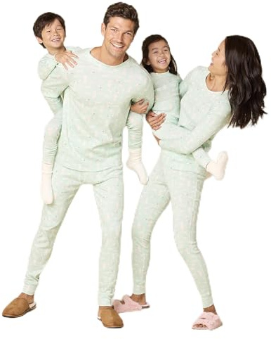 Amazon Essentials Women's Flannel Pajama Sleep Pant with Drawstring and Elastic Waist, Mint Green Forest Animals, XX-Small