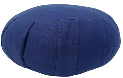 Zafu - Cuscino da meditazione in cotone biologico Kapok, 40 x 18 cm