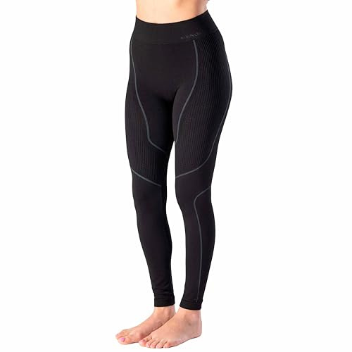 Risalti Collant Thermique Femme Merino Tech - Collant Thermique Respirants, Collant Polaire Femme Extensibles, sous Vetement Thermique Femme sans Coutures - Made in Italy