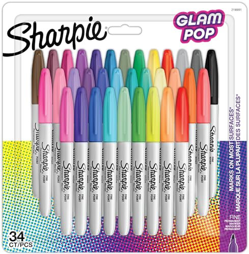SHARPIE PMKR F. GLAM POP ASST BL34 PEA
