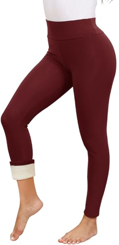 Termoleggings för kvinnor, vinterfodrade leggings, fleece, termobyxor, dam, varma termoleggings, hög midja, termostrumpbyxor, dam, ogenomskinliga