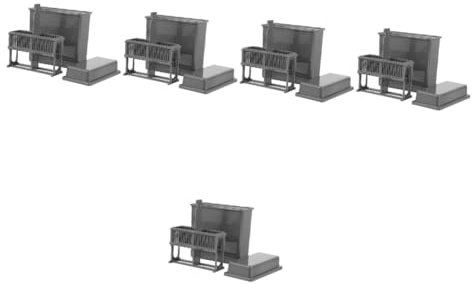 OUNONA 5 Sätze Mikroskop-Objektträger Färbewanne Aus Kunststoff, Einschübe Für Labor, Wissenschaftliche Experimente Und Hobby-Anwendungen, Grauer Rahmen Zur Sicheren Aufbewahrung