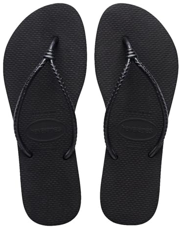 Havaianas – Slim Tubo, elegante, comodo ed elegante ciabatte da bagno, cinghie design nodo, donna, 35/ 36 EU