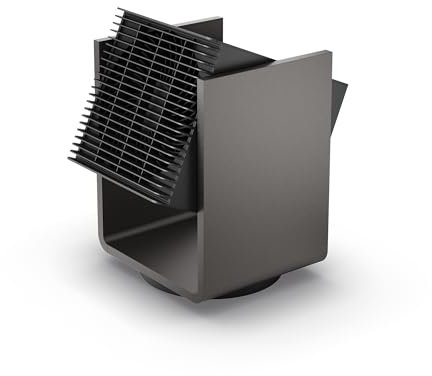 Stadler Form Heizlüfter und Ventilator Alex, 2-in-1-Gerät für Winter und Sommer, mit WiFi, mit Fernbedienung, 3D-Schwenkfunktion, für Schlafzimmer & Büro geeignet, leise, titanium