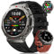 BENYAR SMART Montre Connectée Homme avec Appel Bluetooth, 1.43 AMOLED Smartwatch Homme avec Sommei/Cardiaque/GPS/Baromètre/Boussole pour Android iOS, 70+Sports Modes Etanche IP68 500mAh Batterie