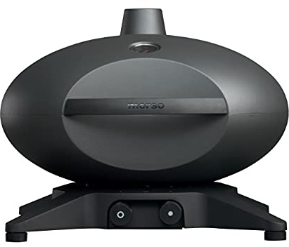 Morsø Forno Gas Medio Barbecue à gaz - Barbecue de table à gaz avec grille en fonte, style de vie scandinave pour la terrasse et le jardin, gris anthracite