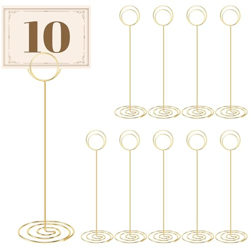 IMCCZONY Portanúmeros de mesa de 10 piezas – Portatarjetas de 8,75 pulgadas gran número de mesa representa la recepción de graduación de bodas